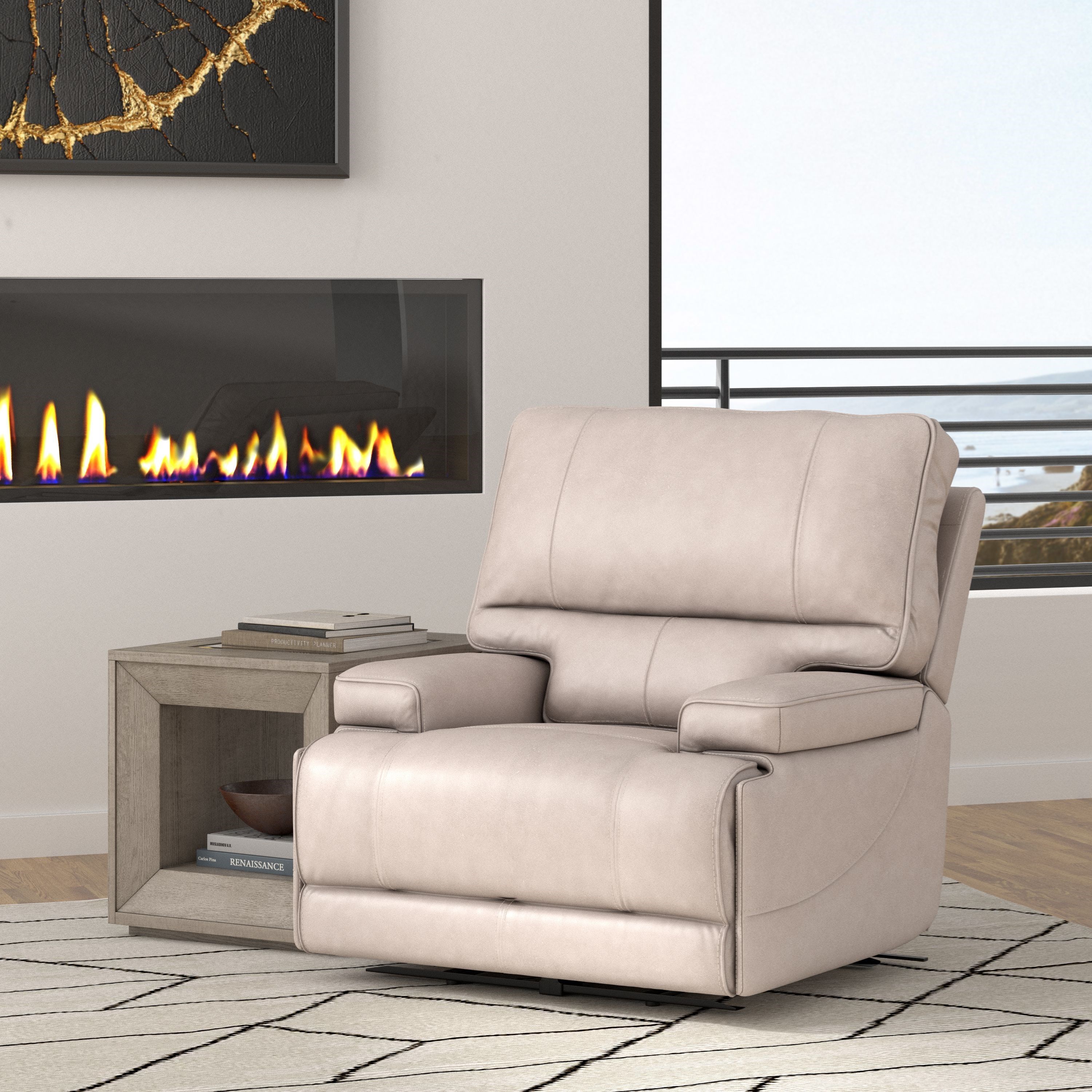 Paramount Living Whitman Contemporary Power Cordless Recliner with